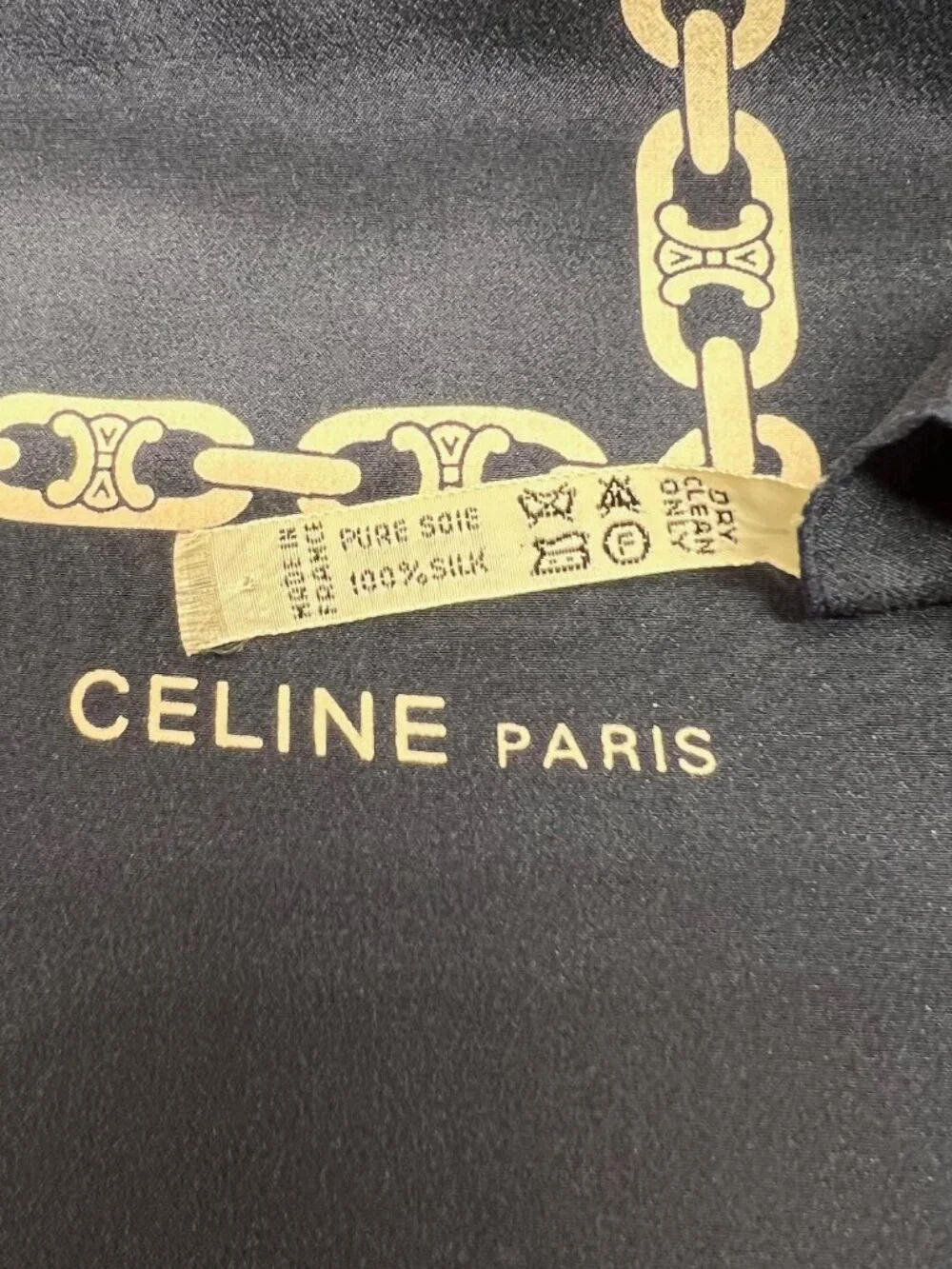 Unused -French Made  Celine silk scarf   46